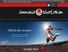 Tablet Screenshot of gimnasioshotokan.es